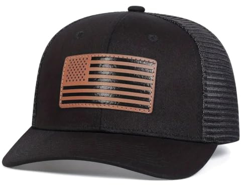 Sporty Trucker Mesh Cap Baseballcap U.S.A. Flag Patch Fahne USA Vintage Style Retro Amerika