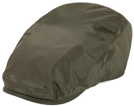 TOP-EX wasserdichte Herren Schiebermütze für Regenwetter - Stilvolle Schirmmütze im Peaky Blinders Stil, ideal für Golf, Angeln, Schießen, Wandern, Jagd und als Schlägermütze Grün M/L