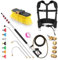 Baguette télescopique de nettoyeur haute pression de 7,3 m, équipement de nettoyage de toit, outils de nettoyage de gouttière avec fixation de poteau d'extension de laveuse, ceinture de support en