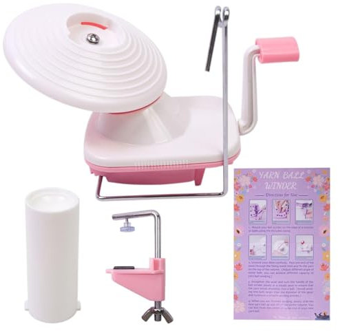 Yarn Winder, Manual Wool Spinner, Compact Thread Organizer, Efficient Hand-Crank Tool, 6.69x4.92x3.74in Neat Yarn Cake Maker For Knitting And Weaving Enthusiasts