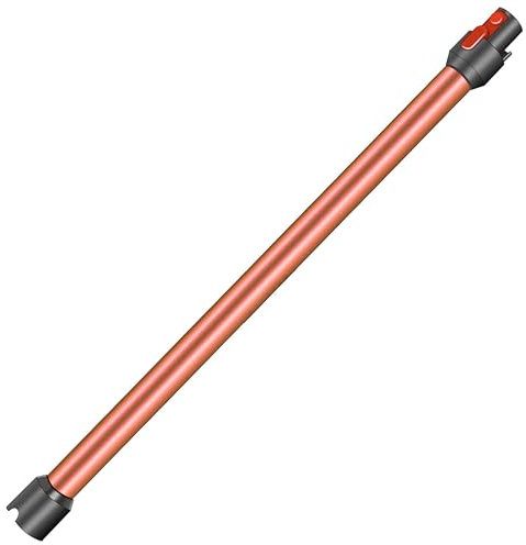 Asta Telescopica Rigida di Ricambio per Dyson V7/V8/V10/V11/V15 -UNIVERSALE- Tubo Aspirapolvere Prolunga Da 73cm + Sgancio Rapido in Lega di Alluminio, Rosso