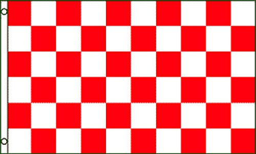 Garden Flag Scacchi Rossi E Bianchi Durevole Bandiere Pirata Colore Vivido Bandiera Per Eventi Interno Raduni 3X5Ft