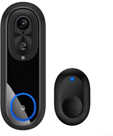Oniissy 2.4/5G WiFi Video Doorbell 1080P HD Wireless Security Camera with IP65 Weather Resistance and Two-Way Audio for App