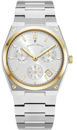 Jacques du Manoir - Armbanduhr Horizon - Quartz Uhrwerk - Gehäusebreite: 41 mm - Edelstahl - White - 10 ATM