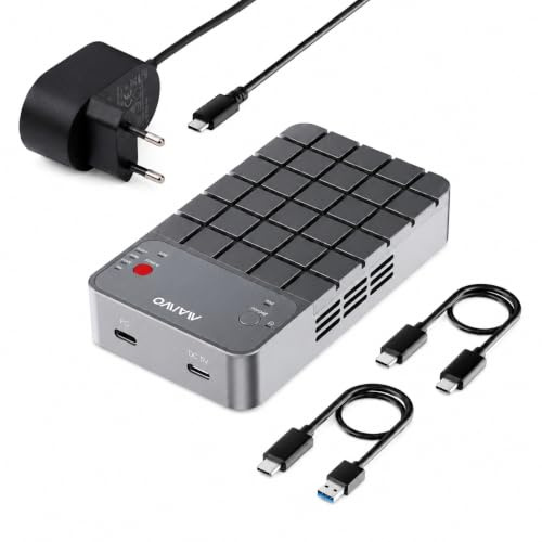 Ticfox M.2-SSD-auf-USB-C-Gehäuse, Externes Festplattengehäuse mit USB 3.1