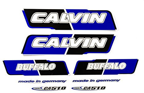 Fahrrad DEKOR Satz Aufkleber Rahmen Frame Decal Sticker Calvin Label Blau