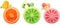 cholinchin Tragbare 7 Tage Pillendose Tablettendose Pillenbox Rund Medikament Box Tablettendose für Pillendöschen Eine Woche Hosentasche Vitamin Aufbewahrungsbox (3Stück) 3 Farben Grün,Orange,Pink