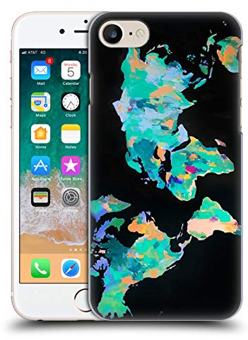 Head Case Designs Offizielle Mai Autumn Weltkarte Gemaelde Harte Rueckseiten Handyhülle Hülle Huelle kompatibel mit Apple iPhone 7/8 / SE 2020 & 2022