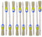 ROTIX - 93621 | Lot de 12 pinceaux ronds de 20 mm de diamètre - Taille 2 - Poils clairs