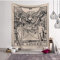 BOYOUTH Tarot-Wandteppich, Wandbehang, die Liebhaber, VI Mittelalter Europa Wahrsagungsbilder Digitaldruck Wandteppich für Wohnzimmer Schlafzimmer Schlafsaal Dekoration, 95 cm breit und 72,9 cm hoch