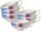 Villeroy & Boch Mariefleur Gris Basic Teetassen 6er Set, 240 ml, Tassen mit Blumen-Dekor, Premium Porzellan, Weiß/Bunt
