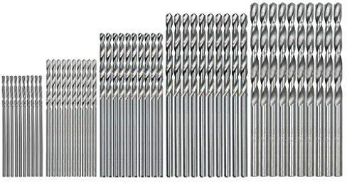 50 TLG HSS Twist Drill Bohrer Mini Spiralbohrer, Micro Bohrer Set, Holzbohrer Handspiralbohrer Bohrersets Spiralbohrer-Set Handbohrer Drillbohrer Drill Set 1mm-3mm