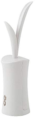 Lustige Gras-toilettenbürsten und Halter Toilettenreinigungsbürste mit Schnell Trocknendem Halter (White)