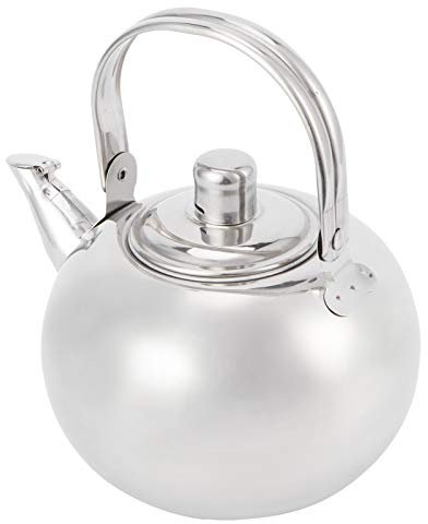 Tetera de Acero Inoxidable, Hervidor de Agua Más Grueso con Filtro, Olla de Inducción de Fondo Plano, Hervidor de Agua, Cafetera, Té (16CM)