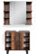 Vicco Badmöbel-Set Fynn, Badezimmerschrank-Set, Antikholz, 2 Teile