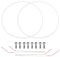 Ricambio per Bosch set completo di 2 guarnizioni per pompa Siemens Neff Constructa Lavastoviglie Ø182mm 12005317 12005744 in difetto E15 Kit di riparazione