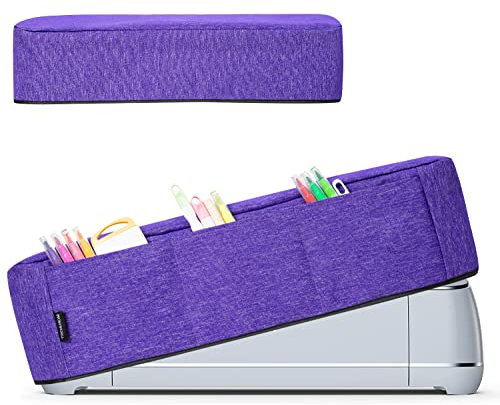 TRO&HOM Abdeckung für Cricut Maker 3/Maker/Explore Air 2 - Staubschutz mit Taschen für Werkzeuge, Zubehör, Stifte - Scrapbooking Stanzmaschine