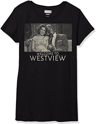 Marvel Mädchen Ring Created T-Shirt, Schwarz, Mittel