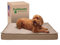 Furhaven Wasserabweisendes Hundebett für drinnen und draußen, wandelbare Steppdecke, kühlendes Gelschaum-Hundebett, Sand, Jumbo, Größe XL