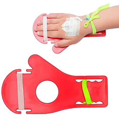EDWERD Pediatric IV Arm Board für Kinder, Hand Infusion Stabilisator mit elastischem Gurt, Palm Support Splint für IV Schutz, Nadelsicherung Board, 10 Packung