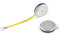 WINTAPE 2m Massband Körper 200 cm / 80 inch, Maßband mit Automatischem Einrollen, Measuring Tape, Schneidermaßband, zum Messen der Durchmesser in mm (Silber Metall Gehäuse)