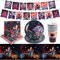 Ruenie 42 Pcs StrangerThing Partygeschirr, StrangerThing Geburtstag Deko, StrangerThing Pappteller, Tischdecke, Servietten Geburtstag, Banner Dekoration, Party Deko, Tischdekoration Kindergeburtstag