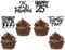 24 Stück 25th Geburtstag Tortendeko Straight Outta 2000 Cupcake Toppers Twenty-five Awesome Since 2000 Cupcake Picks 25 fabelhafte Tortendekorationen für 25. Geburtstag Schwarz