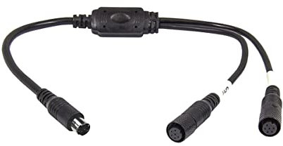 maxxcount Rückfahrkamera Adapterkabel für Waeco ALT Systemkabel von 6PIN Waeco ALT (Stecker) auf 2X 6PIN CAMOS (Buchse) für Anschluss von Dual Kameras
