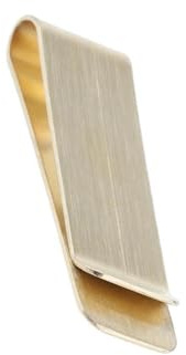 DSOUWEH Schlanke Gold Messing Geldklammer für Herren, modisch, Geldbörse, Geldbörse, Karte, Bargeldhalter