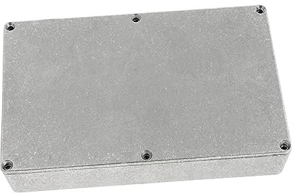 SAFIGLE Aluminium Gitarren Pedal Gehäuse Druckguss-effektbox Langlebig Und Robust Silberne Farbe Für Effekte Und Elektronik-projekte