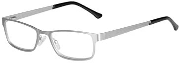 Edison & King Korrektionsbrille „Elements“ vom Optiker mit Einstärkengläsern. Entspiegelt. Gehärtet. (Antique Silber)