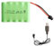 E-yiiviil 6V 2400MAH AA NiMH Akkupack mit SM-2P Schwarz 2 Pin Stecker und USB Ladekabel für RC Truck Cars Fahrzeuge 6V