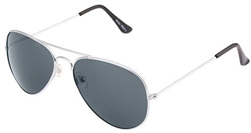 Miobo mit Edelstahl Metall Gestell Sonnenbrille Silber Schwarz