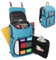 ENHANCE Designer Edition Trading Card Backpack - MTG Deck Bag Card Binder Space, TCG Deck Box Storage, Playmat Holder - Compatible with Magic the Gathering, Pokemon, Lorcana (Canvas Look - Blue)