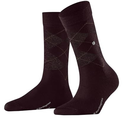 Burlington Marylebone Lurex Socken Blickdicht Schurwolle