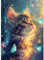 CEOVR 5D Diamond Painting Erwachsene Katze,Schmetterling Diamond Painting Set Erwachsene,30x40 cm Süß Diamond-painting Pictures DIY Cross Embroidery Painting Kits