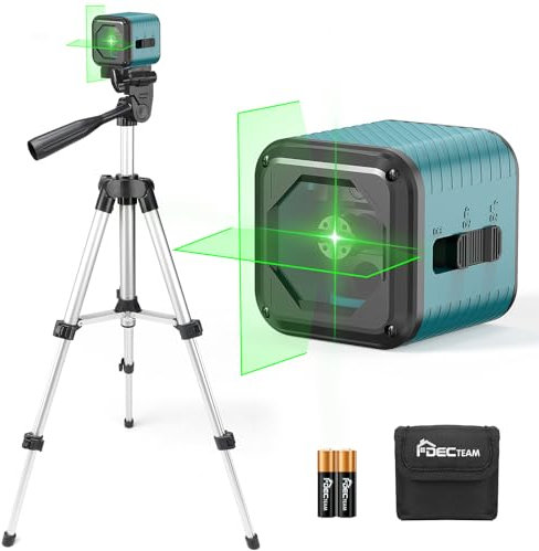 100ft self-Laser-Wasserwaage mit Stativ, 30m selbstnivellierendes grünes Präzisions-Fadenkreuz, selbstnivellierendes Laser-Werkzeug zum Aufhängen von Bildern,Fliesen, Bauprojekten