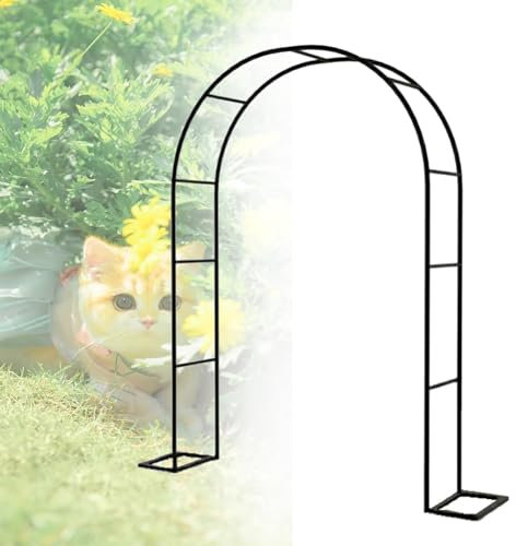 YYLDPFDC Rosenbogen, Gartenbogen Metall Wide 80-350cm, Pergola Rankhilfe Rankbogen Hochzeitsbogen Gartenbogen für Kletterpflanzen, Torbogen für Garten & Hochzeit (Size : W140 X H230cm)