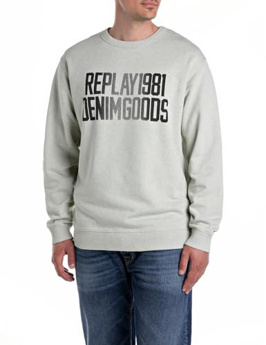 Replay Herren Sweatshirt Rundhalsausschnitt