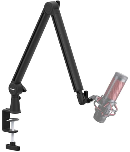 Mic Arm, Premium Microphone Boom Arm with Cable Management, 360°Rotatable Broadcasting Boom Arm, Mic Boom Arm for Podcasts, Streaming, Gaming, Home Office, Recording