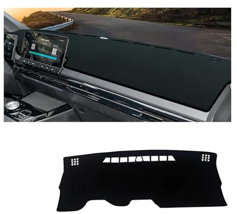 QILINGS Tapis Couverture Tableau Bord Couverture Tableau Bord Voiture Électrique MG 4 MG4 EV EH32 2022 2023 2024, Évite La Lumière, Pare-Soleil, Tapis Anti-UV, Tapis Antidérapants(A Black Side LHD)