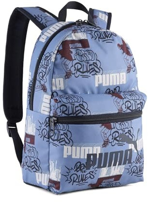 Puma Unisex Kinder Phase Small Backpack Rucksack, Cool Blue-Mid 90ies AOP, One Size