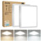 zemty LED Deckenleuchte, 2100lm Deckenlampe Flach Warm Neutral Kalt Weiß 3000K/4000K/6500K, Led Panel Deckenleuchte für Bad, Wohnzimmer, Flur, Küche, Schlafzimmer, Badezimmer - Ultradünn Modern 22cm