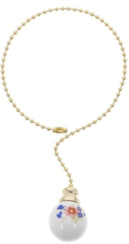 HOUDERCO Ceiling Fan Pull Chain Beaded Light Pull Chain Easy Install Light Switch Cord for Decor