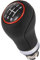 Recambo Schaltknauf 5 Gang passend für VW Golf IV, Typ 1J, 1997-2006, Plug & Play, Auto Schalthebel, schwarz - rot
