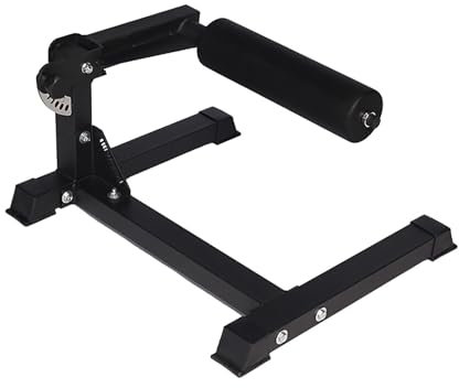 Adjustable Leg Curl and Extension Machine, Plate Loaded Home Gym Equipment for Strength Training