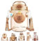 Qixfyze Gourde Capybara avec Paille, Double Gobelet Portable for Enfants, Design Amusant et Esthétique, Idéale for L'été Ou la Plage(820ML - A)