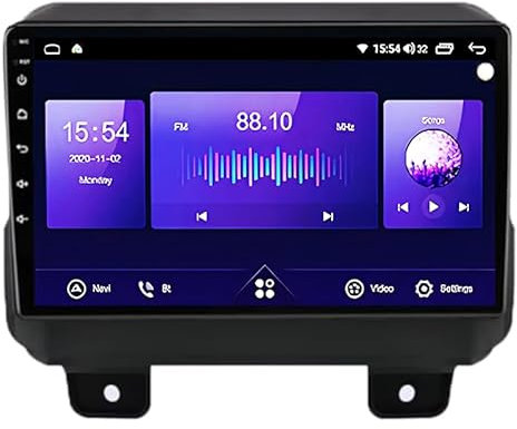 Car Multimedia Autoradio Doppeldin Radio Mit Navigation Für Jeep Wrangler JL (2018-2021) Gladiator (2020-2021) Einfügen Und Verwenden Navigationsgeräte GPS Car Video Player Steering Wheel Control
