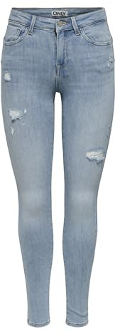 ONLY Damen Onlpower Mid Dest Skinny DNM Onlpower Mid Dest Skinny DNM