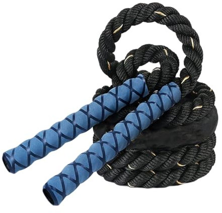 Corda per saltare ponderata – Corda per saltare pesante | Allenamento della | Attrezzatura per il fitness | Modellamento del corpo da 2,5 cm per donne e uomini, attrezzatura portatile per